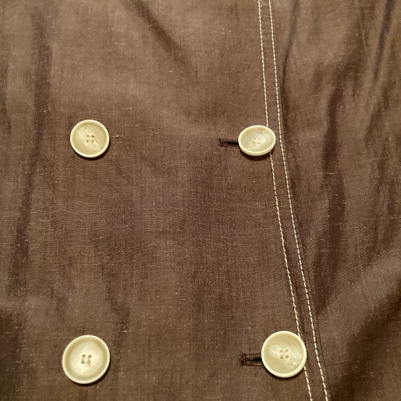 Talbots Brown Linen and Silk Talbots Jacket in Size 10 - Picture 5 of 5